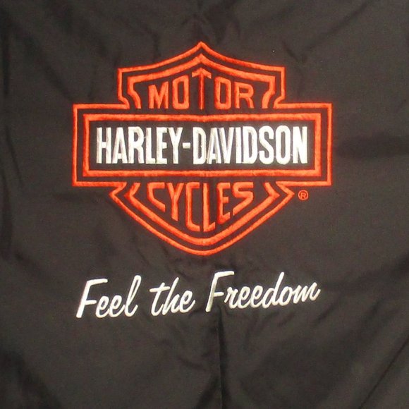 HARLEY DAVIDSON Full Zip Men's Black Lightweight Jacket, Windbreaker Size S - Picture 5 of 7